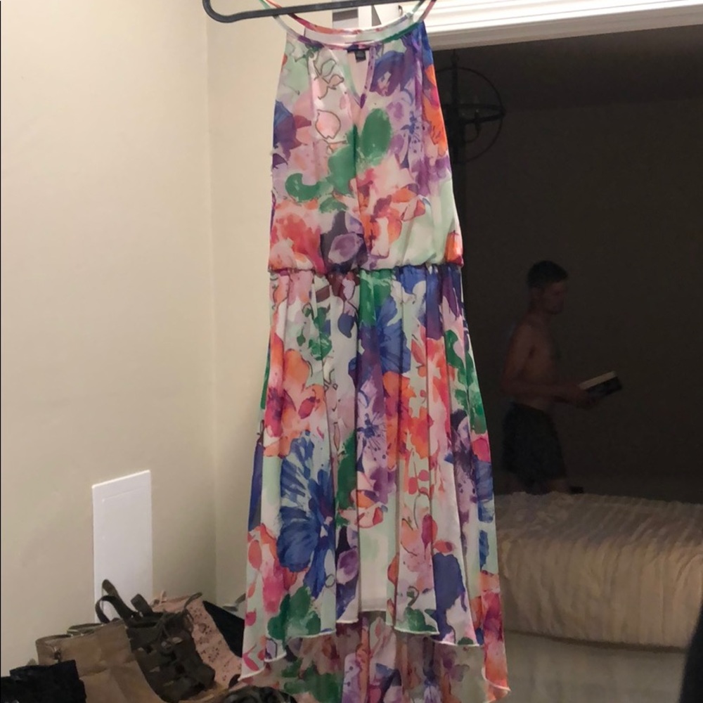 Colorful High Low Dress